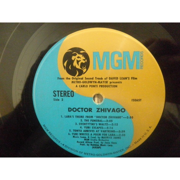 Doctor Zhivago Original Soundtrack LP 1968 MGM Repressed 1965 Released in Stereo - Picture 9 of 10